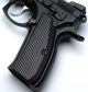 CZ 75 Full Size Grips Aluminum BLACK ARCHED